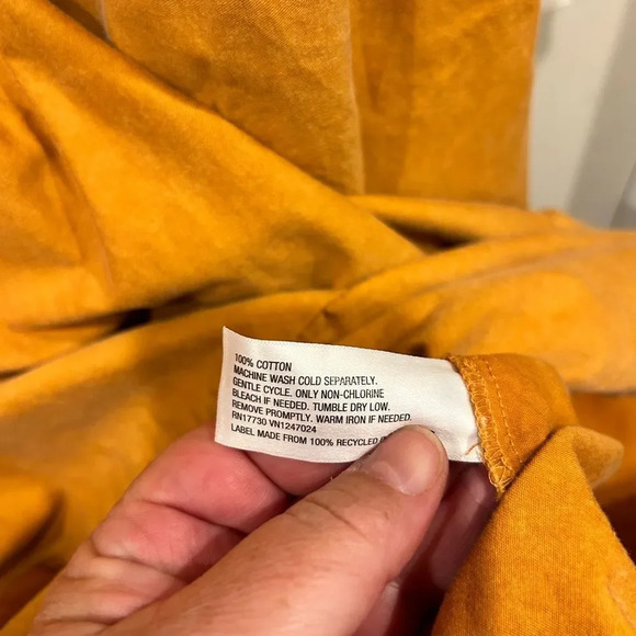 Ava & Viv Women's Copper Pumpkin 3/4‎ Ballon Sleeve Ruffle Hem Dress size 2X NWT - Picture 5 of 6